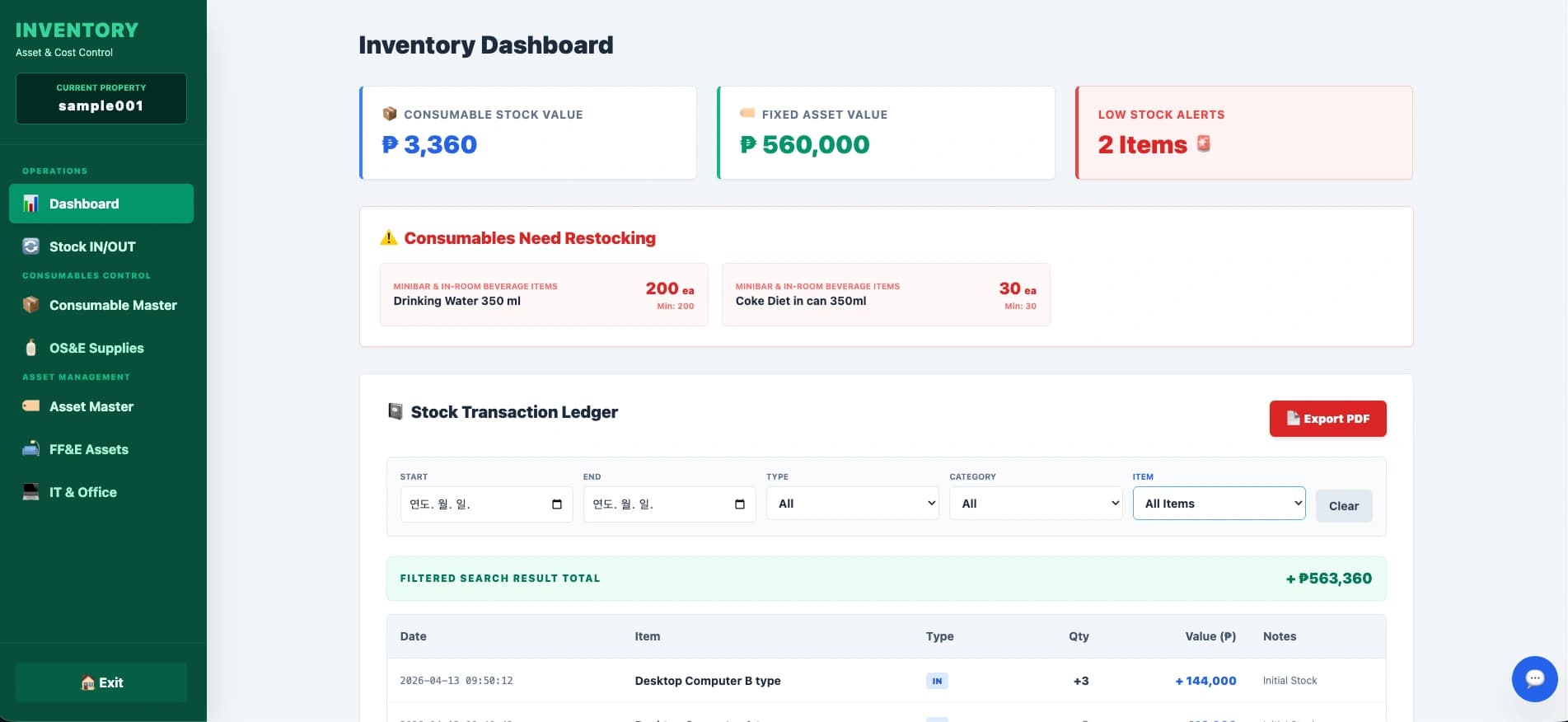 Hotelnplus — room and inventory management