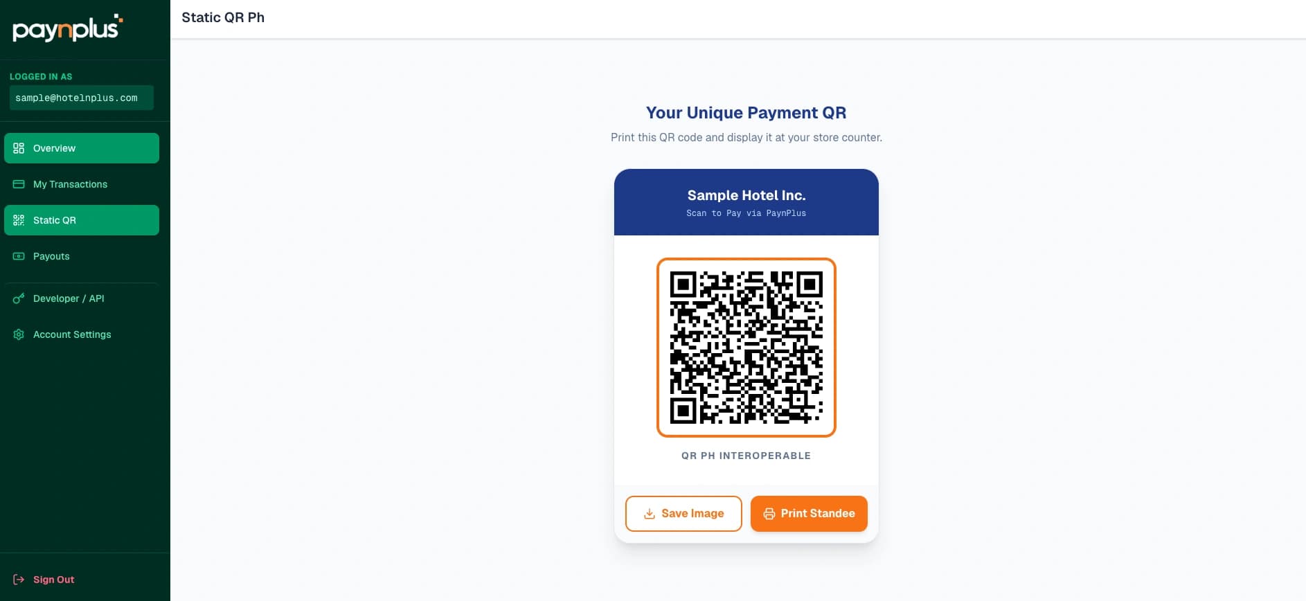 Paynplus — QR payment interface